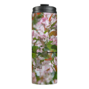 Termo Rama delicada con flores de manzano