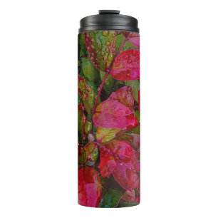 Termo Rama roja del otoño del Evergreen del Tumbler térm