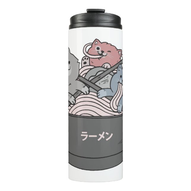 Termo Ramen de gato Kawaii (Anverso)