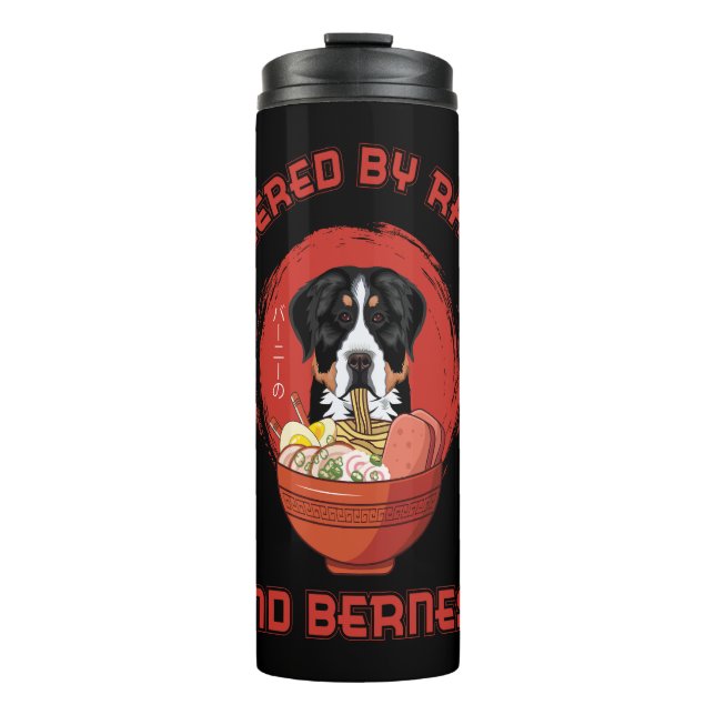 Termo Ramen Sushi Bernese Mountain Dog T-Shirt (Anverso)