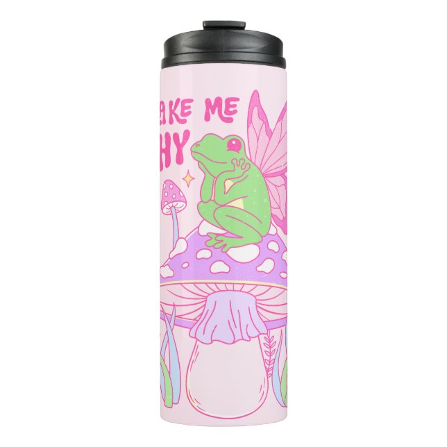 Termo Rana de hadas y hongos, me haces musculoso (Anverso)