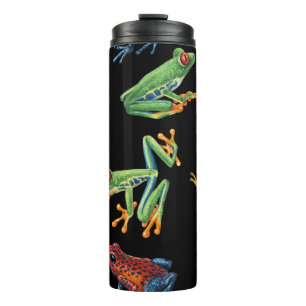 Termo Ranas en negro