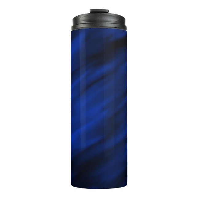 Termo Rasgos diagonales en azul y negro reales (Anverso)