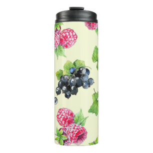 Termo Raspberry, acuarela actual