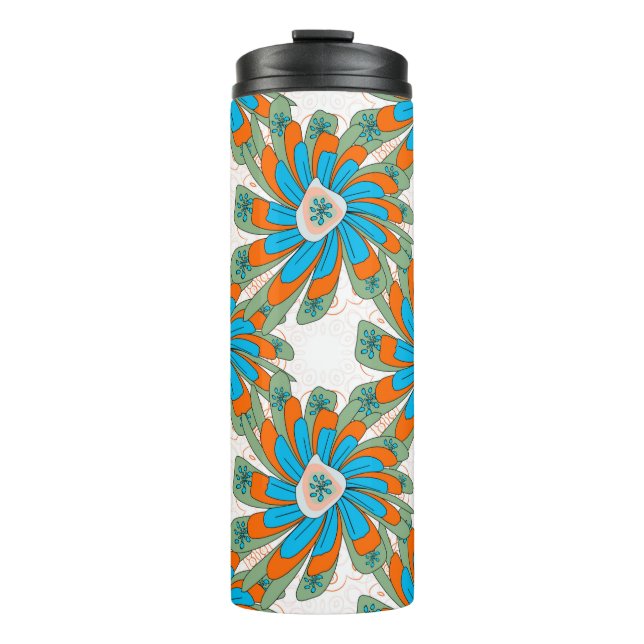 Termo Raster floral con flores abstractas. Abstr (Anverso)