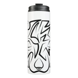 Termo Rata tribal negra y blanca