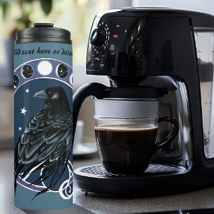 Termo Raven Moon Phases Stars Blue