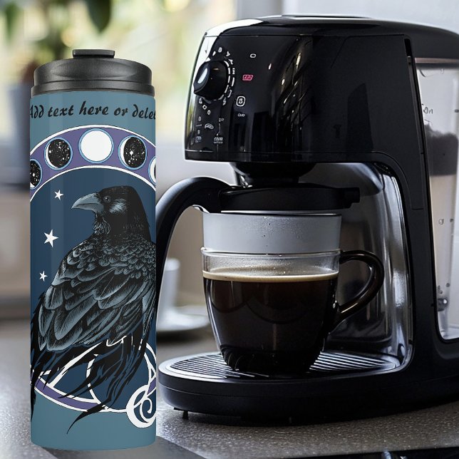 Termo Raven Moon Phases Stars Blue (Subido por el creador)