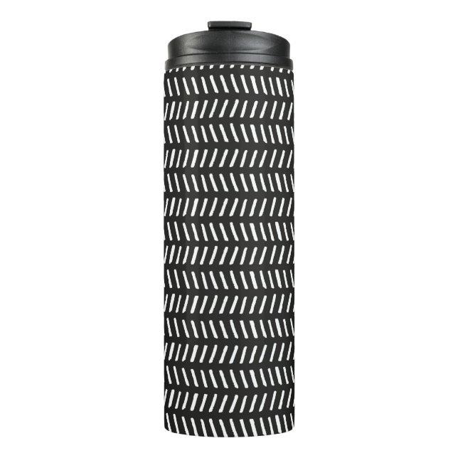 Termo rayas abstractas vintage horizontal sin soldadura (Anverso)