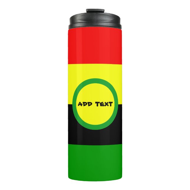 Termo Rayas afrocéntricas (Anverso)
