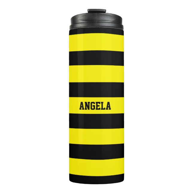 Termo rayas amarillas y negras (Anverso)