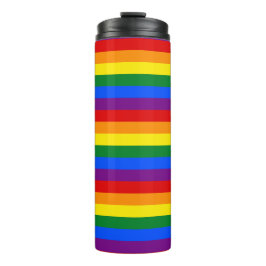 Termo Rayas arco iris Gay Prige Diseño Termal Tumbler