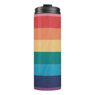 Termo Rayas arcoiris