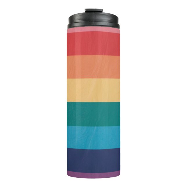 Termo Rayas arcoiris (Anverso)
