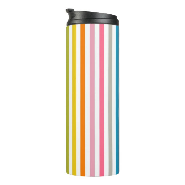 Termo Rayas arcoiris de verano (Rotado hacia la derecha)