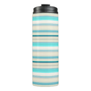 Termo Rayas blancas aqua lindas