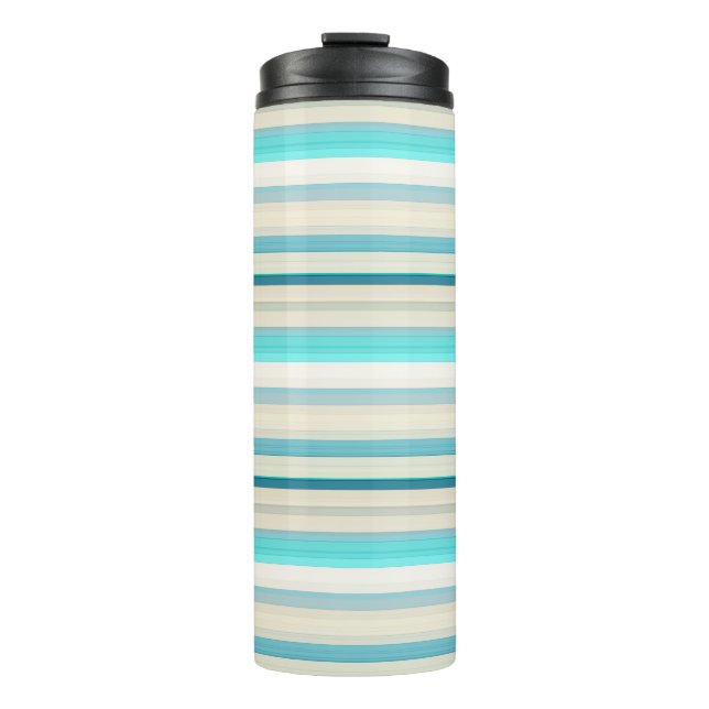 Termo Rayas blancas aqua lindas (Anverso)