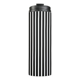 Termo Rayas blancas y negras verticales