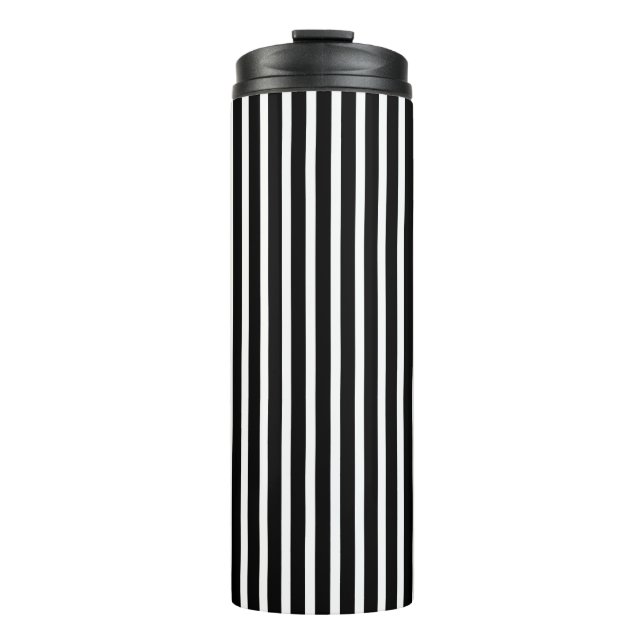 Termo Rayas blancas y negras verticales (Anverso)