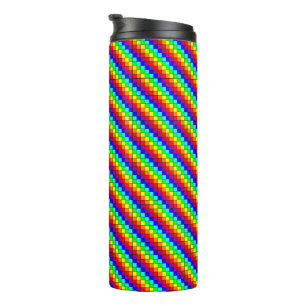 Termo Rayas de Arcoíris - Tumbler Térmico