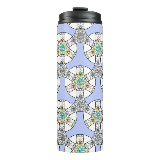 Termo Rayas de entrelazado de mosaico inmaculado (Anverso)
