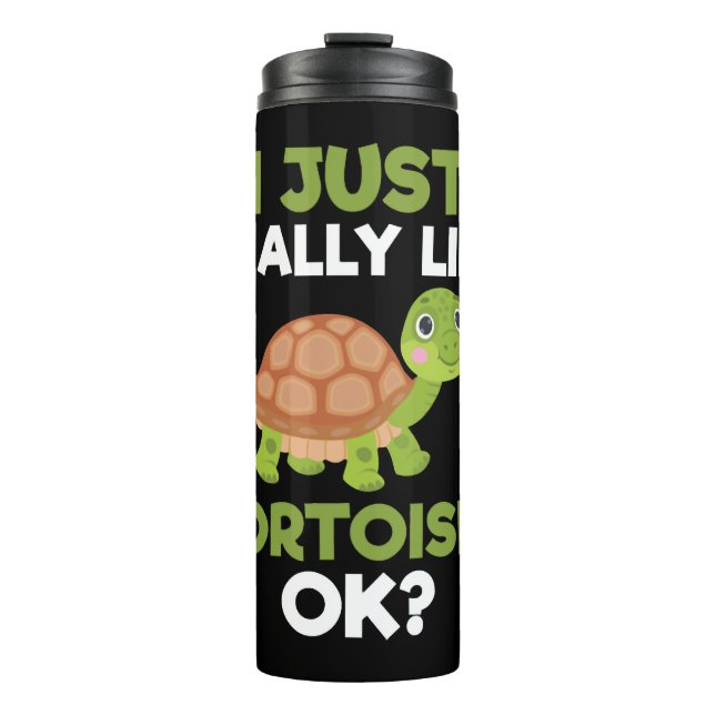 Termo Realmente Me Gustan Las Tortugas Ok Reptile Turtle (Anverso)