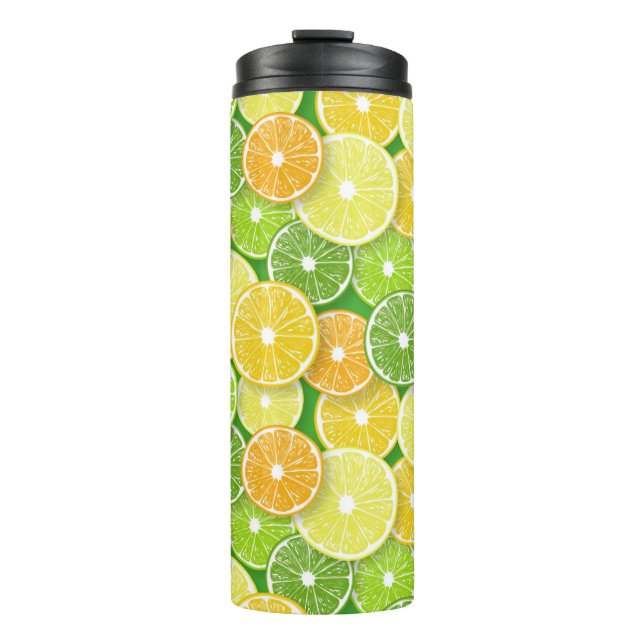 Termo Rebajas de cítricos pop art 3 (Anverso)