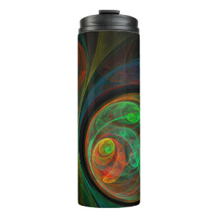 Termo Reborn Green Abstract Art