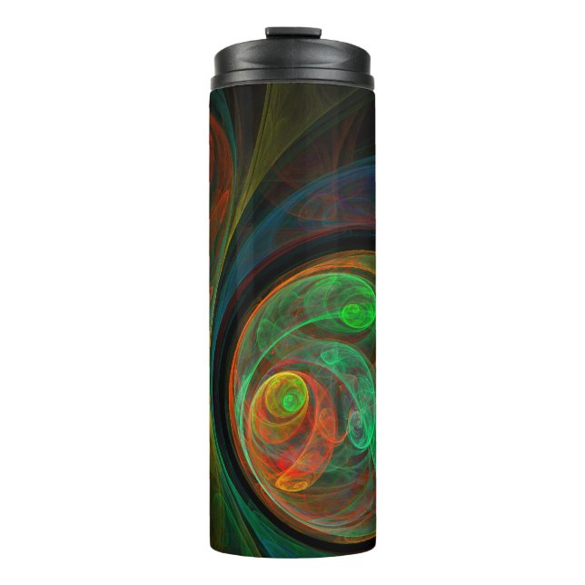 Termo Reborn Green Abstract Art (Anverso)