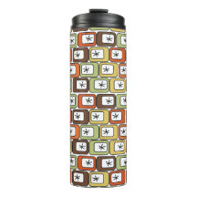 Rectángulos retro con estallidos estelares