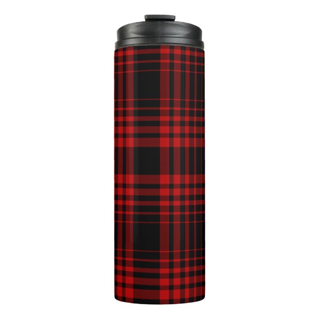 Termo Red and black tartan plaid Scottish seamless patte (Anverso)
