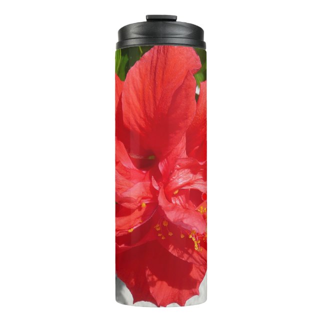 Termo Red Double Hibiscus Flower (Anverso)