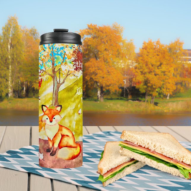 Termo Red Fox Autumn Personalizado Inspirador (Subido por el creador)