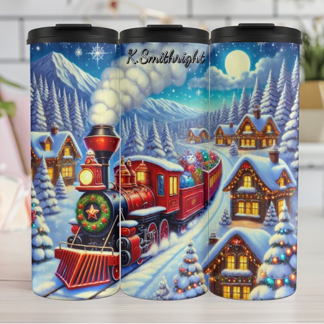 Termo Red Train Festive Gingerbread Village (Subido por el creador)
