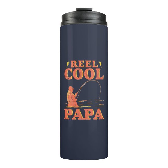 Termo Reel Guay Papa Fishing Lover Dad Birday Gag (Anverso)