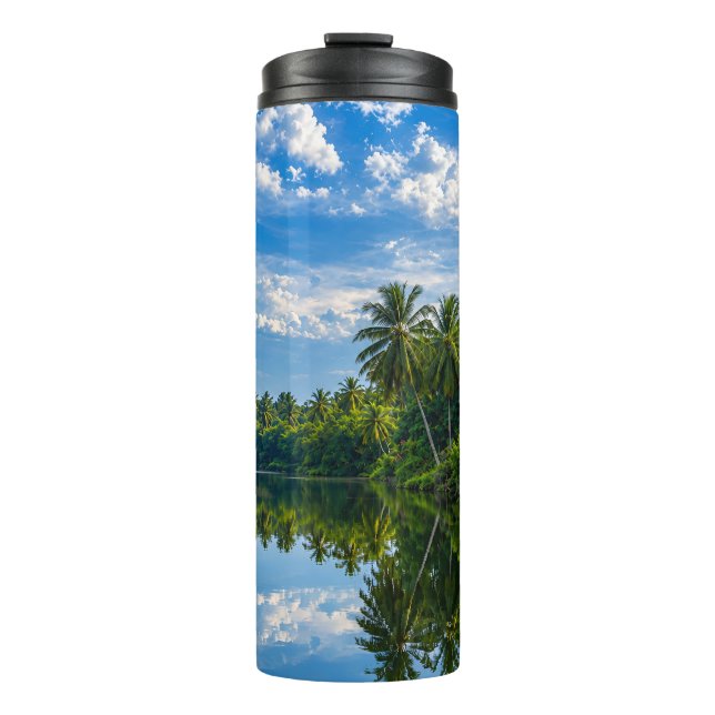 Termo Reflejos del río espejo tropical (Anverso)