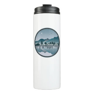 Termo Reflexión sobre el lago Ohio en Creek de barriada