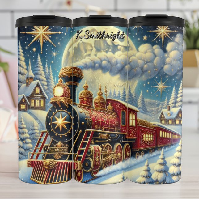 Termo Regal Red Christmas Train Moonlit Journey (Subido por el creador)