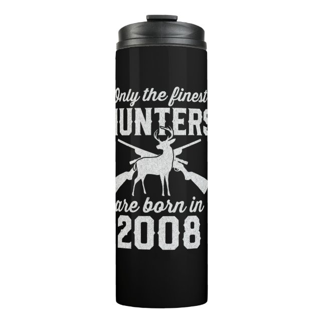 Termo Regalo de cumpleaños Caza de venados en la década  (Anverso)