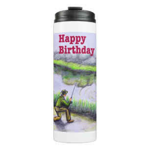 Termo Regalo de cumpleaños de pesca