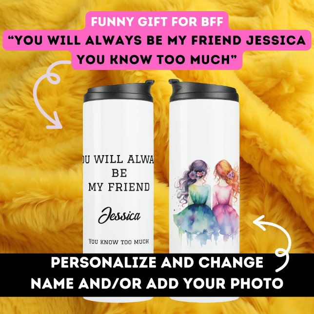 Termo Regalo de cumpleaños para Bestie BFF divertido mor (Subido por el creador)