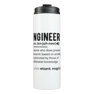 Termo Regalo de ingeniería de definición de ingeniero