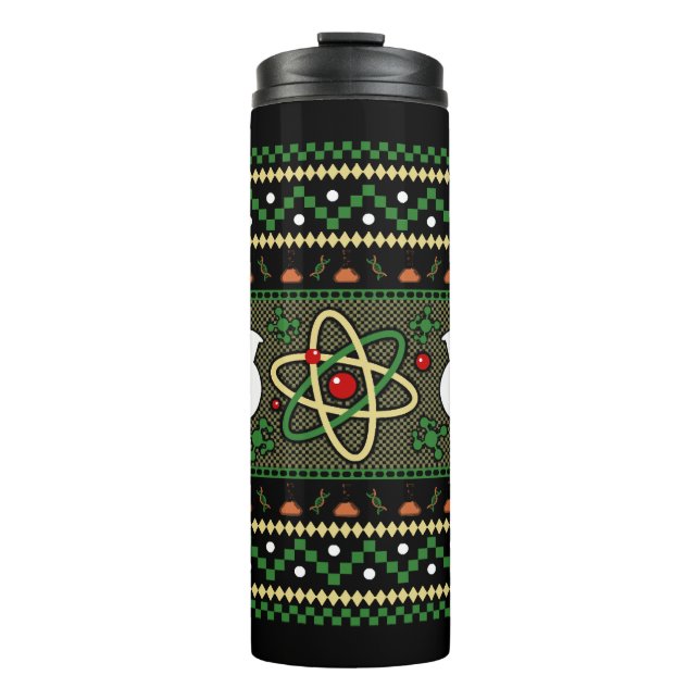 Termo Regalo de ingeniero científico de Navidades feos s (Anverso)