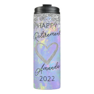 Termo Regalo De Jubilación De Purpurina Confetti Sparkly