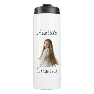Termo Regalo de la abuela - Nombre y foto del nieto -