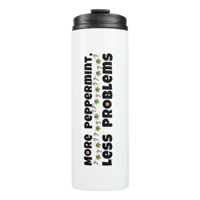 Termo Regalo de navidades - "Más menta, menos problemas" (Anverso)