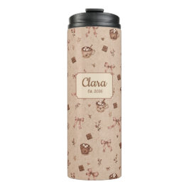 Termo Regalo de patrón de chocolate caliente Cozy Cocoa 