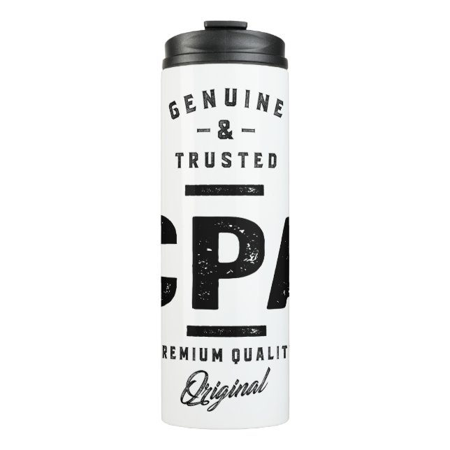 Termo Regalo de títulos de trabajo de trabajo de CPA (Anverso)