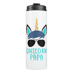 Termo Regalo del Día del Padre de Unicorn Papa T-Shirt