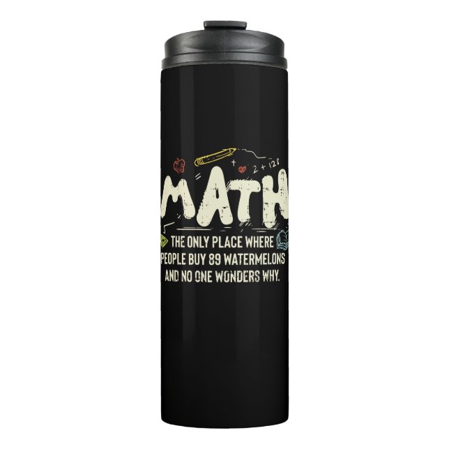 Termo Regalo del profesor de matemáticas (Anverso)